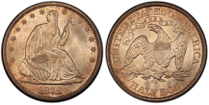 1878 Seated Liberty Half Dollar
