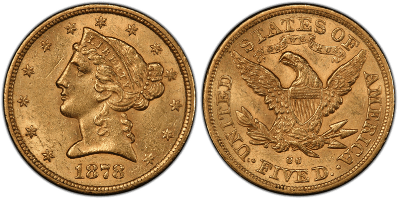 1878 Liberty Head Half Eagle