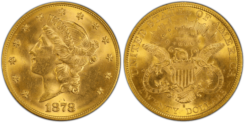 1878 (S) Liberty Head Double Eagle