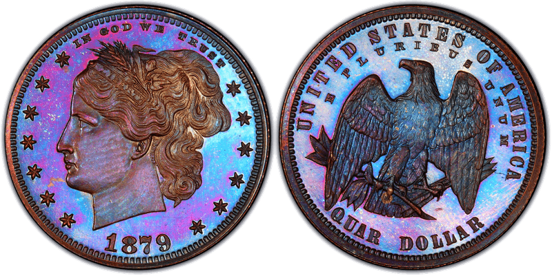 1879 Proof Quarter Pattern - J-1591