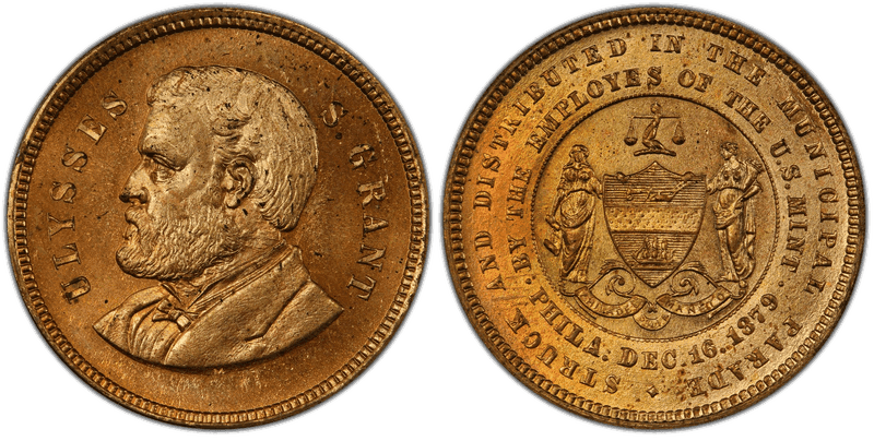 1879 Brass Medal J-CM-18, Grant Parade