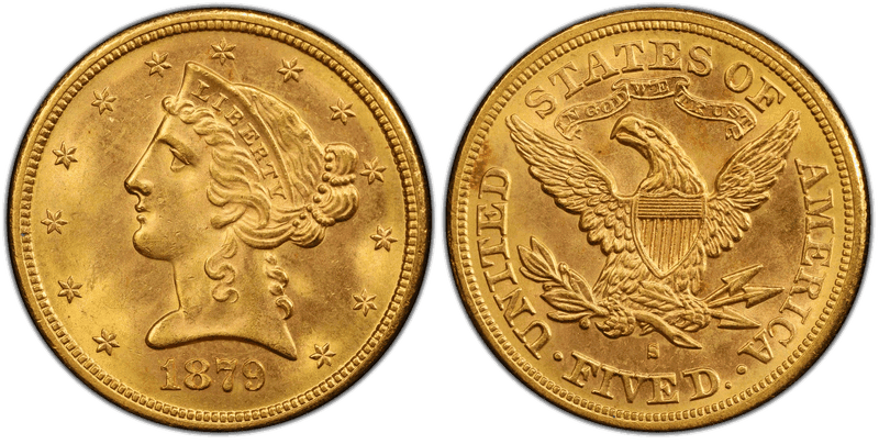 1879 (S) Liberty Head Half Eagle