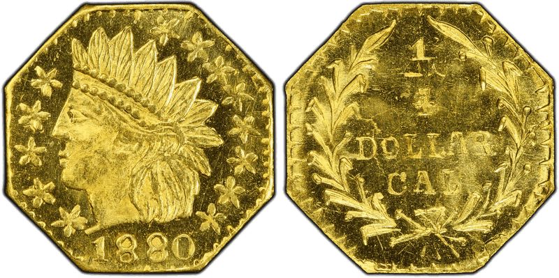 1880 Gold Quarter - BG-799Y