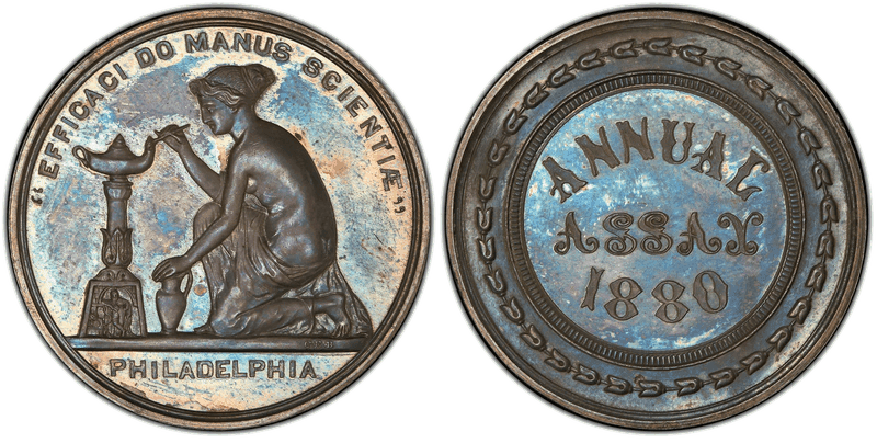 1880 Assay Commission Medal - JK-AC-21, Silver, JK-AC-20 Mule