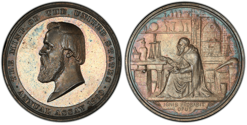 1880 Assay Commission Medal - JK-AC-22, Silver, Rutherford B. Hayes Pattern