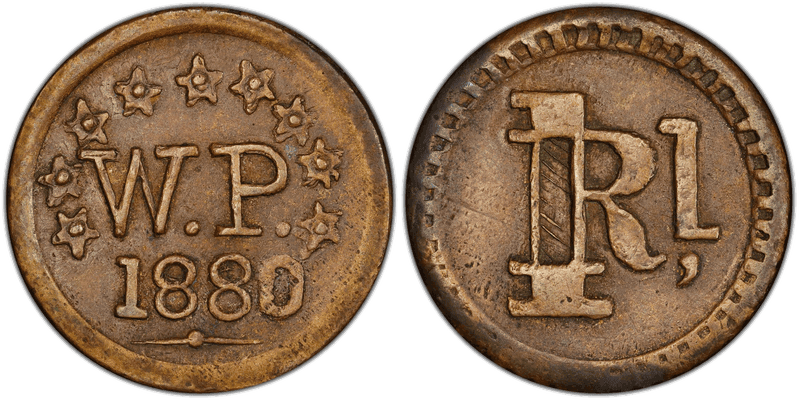 1880 Hawaiian Plantation Token - Wailuku, One Rial