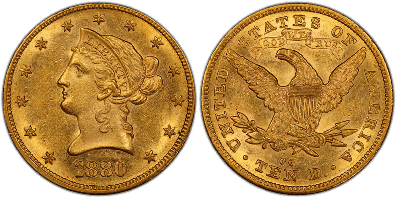 1880 Liberty Head Eagle