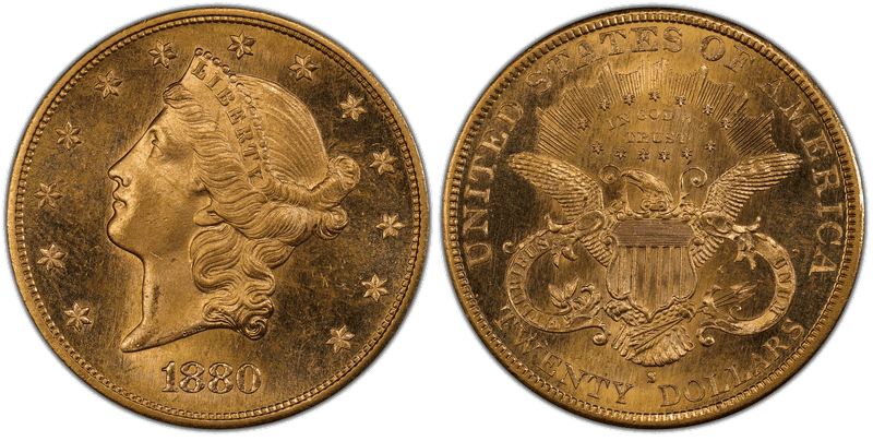 1880 Liberty Head Double Eagle