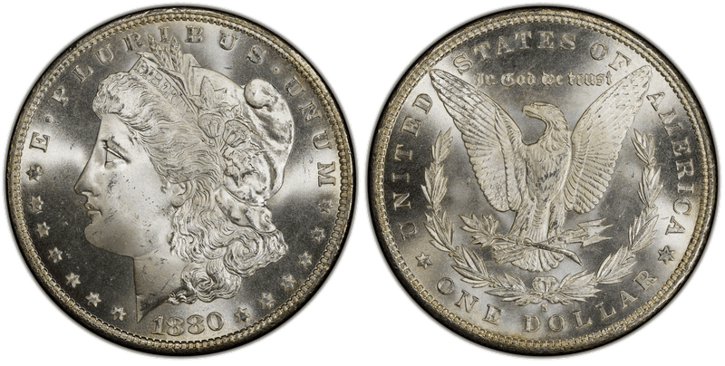 1880 (S) Morgan Dollar - 0/9