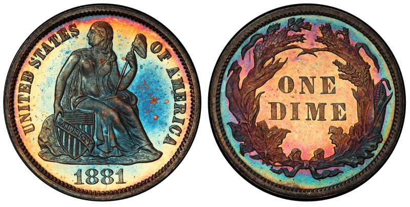1881 Seated Liberty Dime