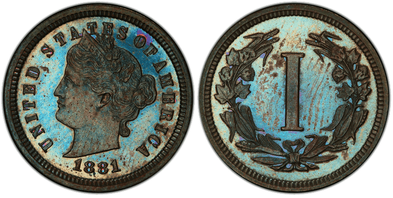 1881 Proof Cent Pattern - J-1666