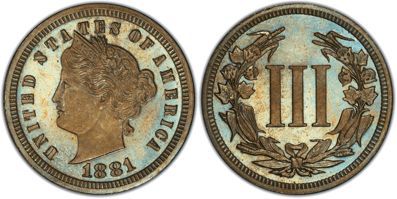 1881 Proof Three Cent Pattern - J-1669