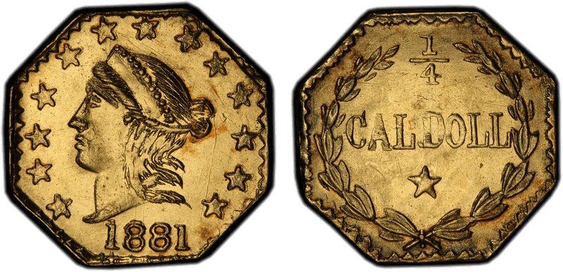1881 Gold Quarter - BG-799Z