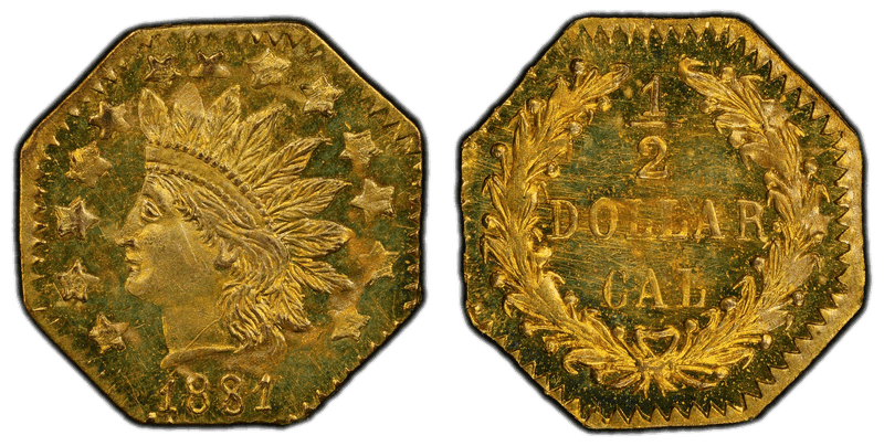 1881 Gold Half Dollar - BG-952B