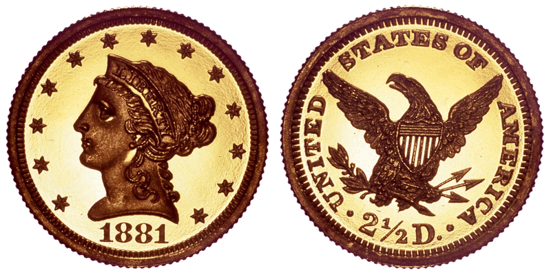 1881 Liberty Head Quarter Eagle