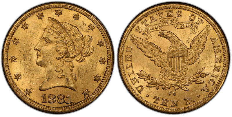 1881 Liberty Head Eagle