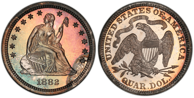 1882 Seated Liberty Quarter