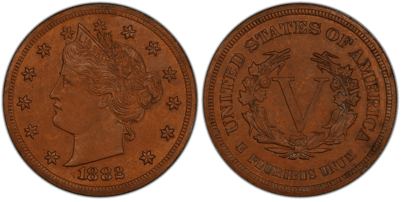 1882 Proof Nickel Pattern - J-1691