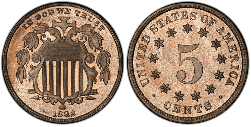 1882 Proof Nickel Pattern - J-1697