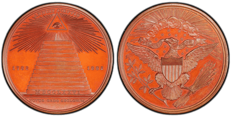1882 Bronze Medal J-CM-20, Great Seal
