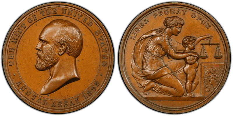 1882 Assay Commission Medal - JK-AC-25, Bronze, James A. Garfield