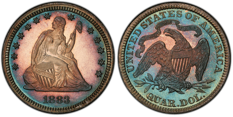 1883 Seated Liberty Quarter