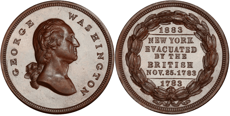 1883 Bronze Medal GW-1013, Evacuation of New York