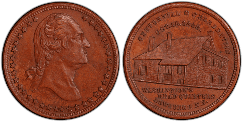1883 Bronze Medal GW-994, Stars Newburgh Headquarters