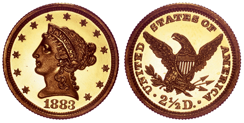 1883 Liberty Head Quarter Eagle