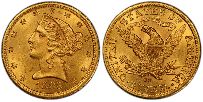 1883 Liberty Head Half Eagle