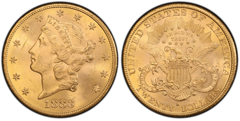 1883 (S) Liberty Head Double Eagle