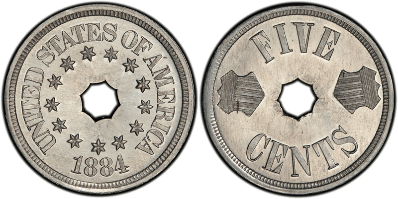 1884 Proof Nickel Pattern - J-1725