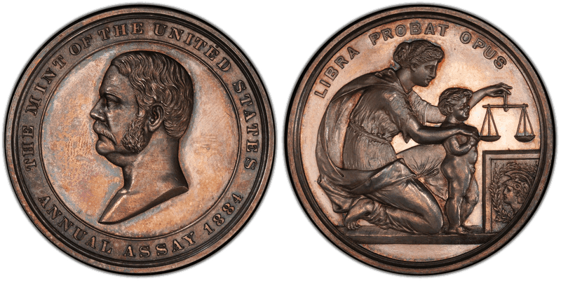 1884 Assay Commission Medal - JK-AC-27, Silver, Chester A. Arthur