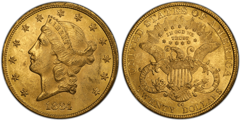 1884 (CC) Liberty Head Double Eagle