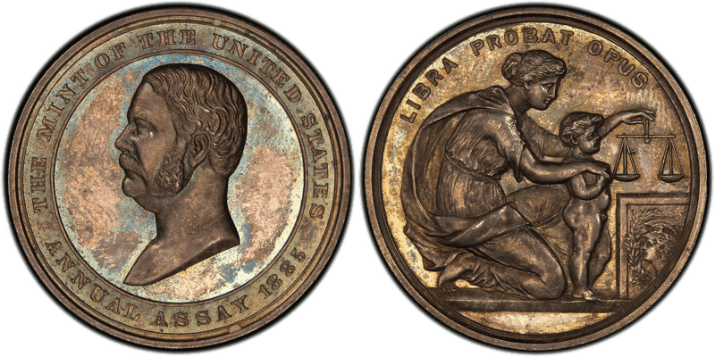 1885 Assay Commission Medal - JK-AC-28, Silver, Chester A. Arthur