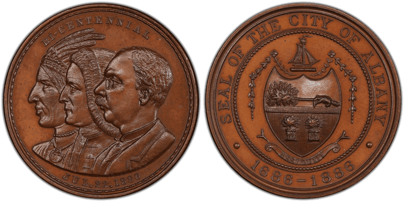 1886 So-Called Dollar HK-601a, Albany Bicentennial