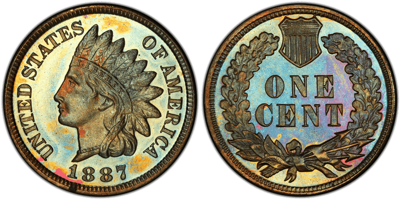 1887 Indian Head Cent Base