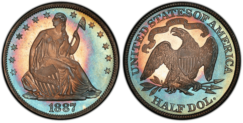 1887 Seated Liberty Half Dollar