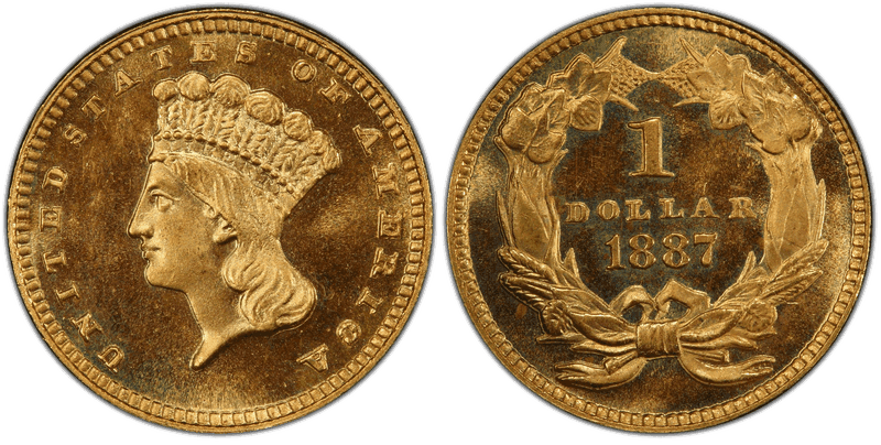 1887 Liberty Gold Dollar