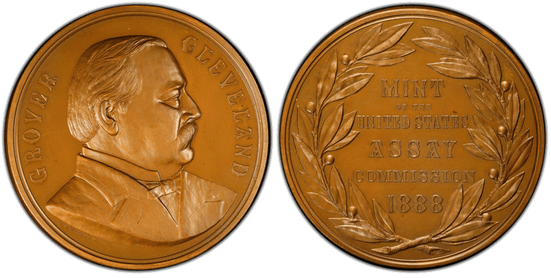 1888 Assay Commission Medal - JK-AC-31, Bronze, Grover Cleveland