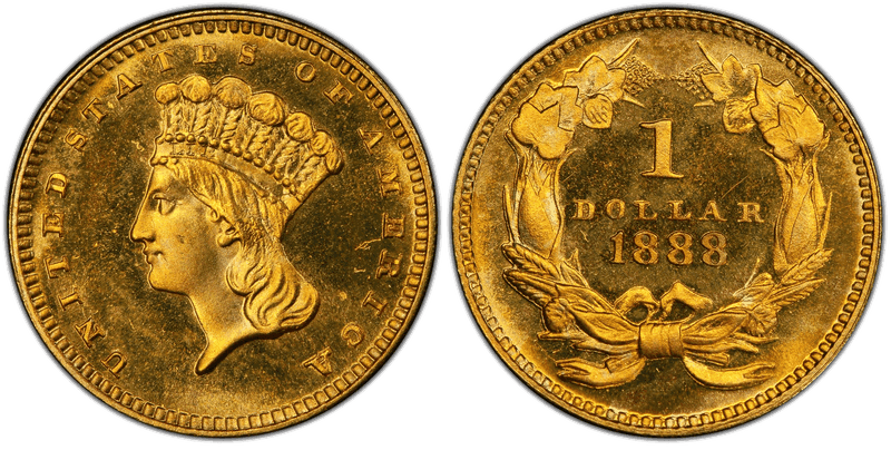 1888 Liberty Gold Dollar