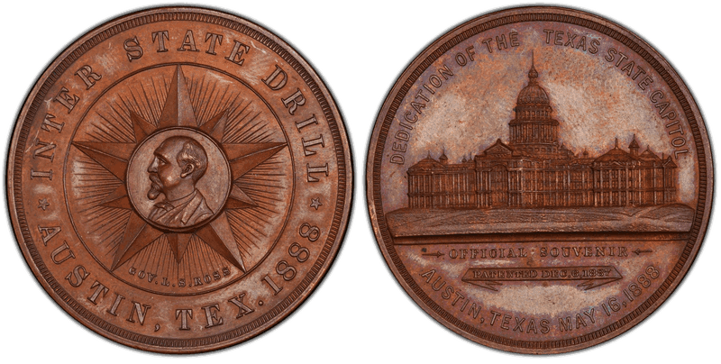 1888 Medal Austin Dedication Bronze 45mm