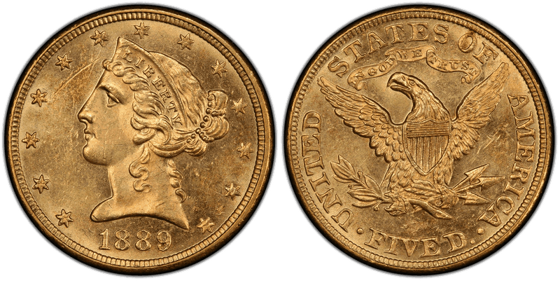 1889 Proof Liberty Head Half Eagle