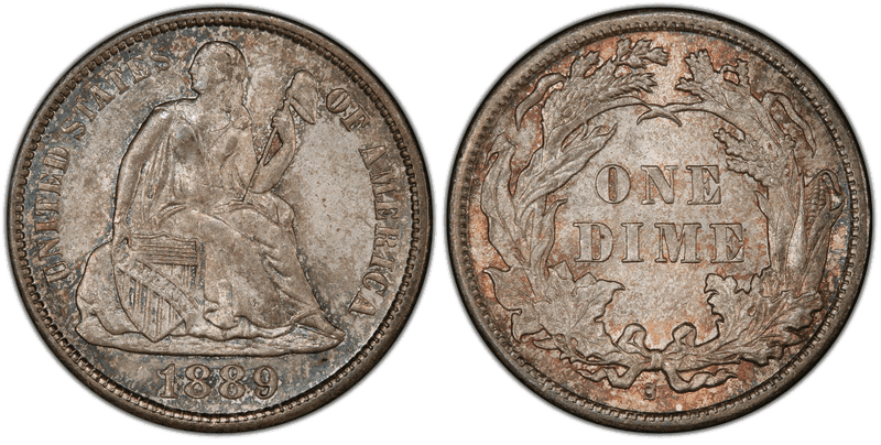 1889 (S) Seated Liberty Dime