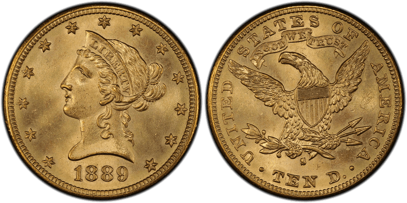 1889 (S) Liberty Head Eagle