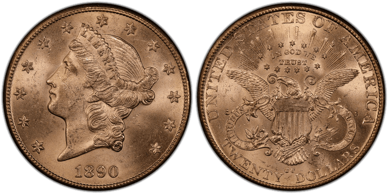 1890 Liberty Head Double Eagle