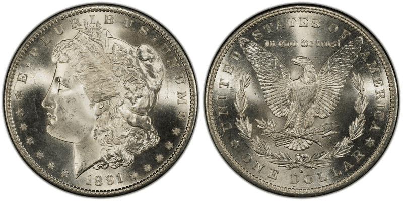 1891 (S) Morgan Dollar