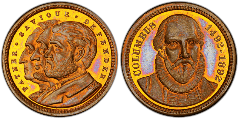 1892 Bronze Medal Eglit-88, Columbian Expo