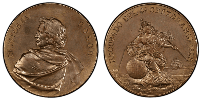1892 Medal Eglit-223 Bronze World's Columbian Expo