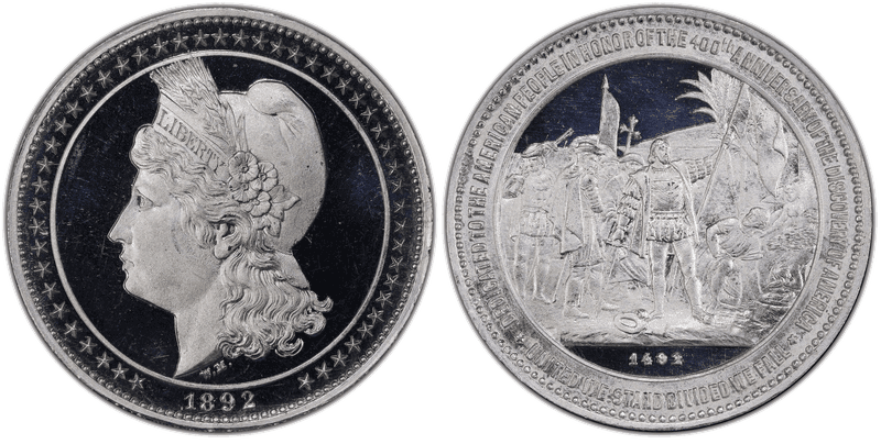 1892 So-Called Dollar HK-222a, World's Columbian Expo